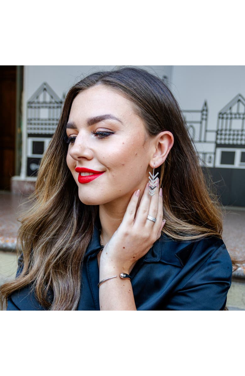 Lucy Quartermaine Luna Bangle, Alternate, color, Sterling Silver