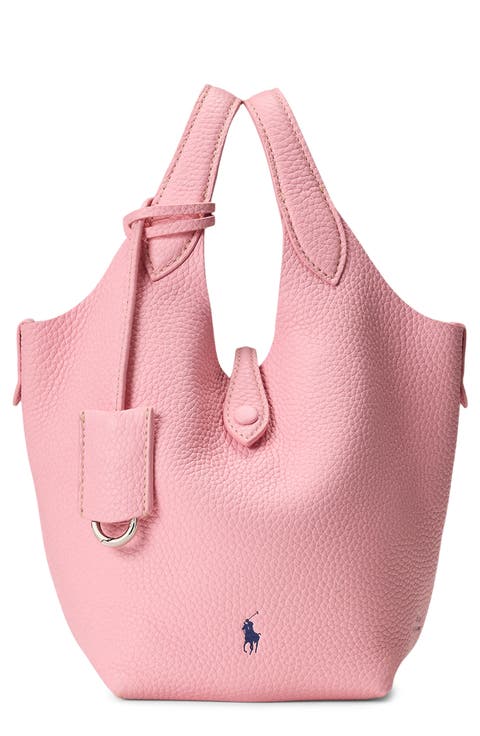 Shiny Drum Leather Tote