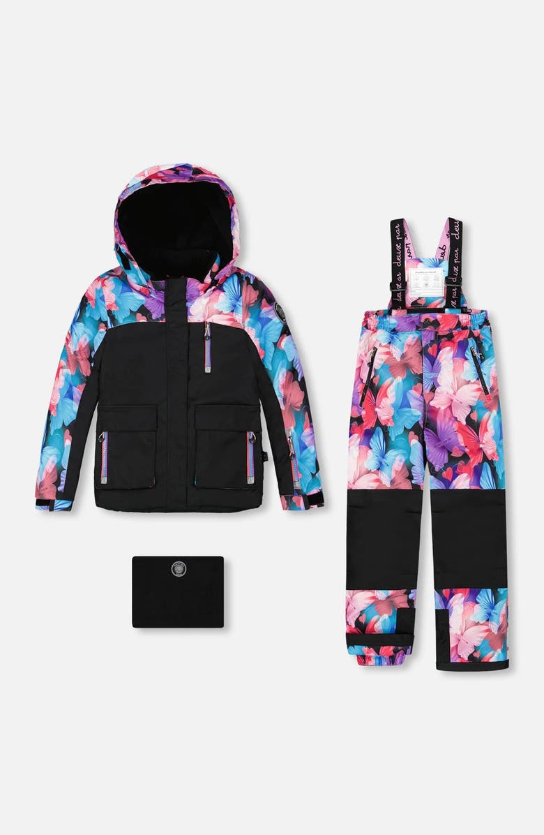 Deux par Deux Two-Piece Play Snowsuit Butterfly, Main, color,