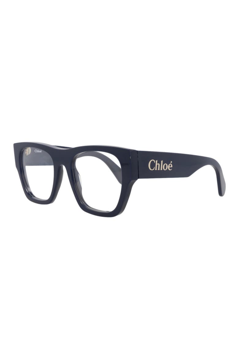 54mm Square Optical Glasses, Alternate, color, BLUE BLUE TRANSPARENT