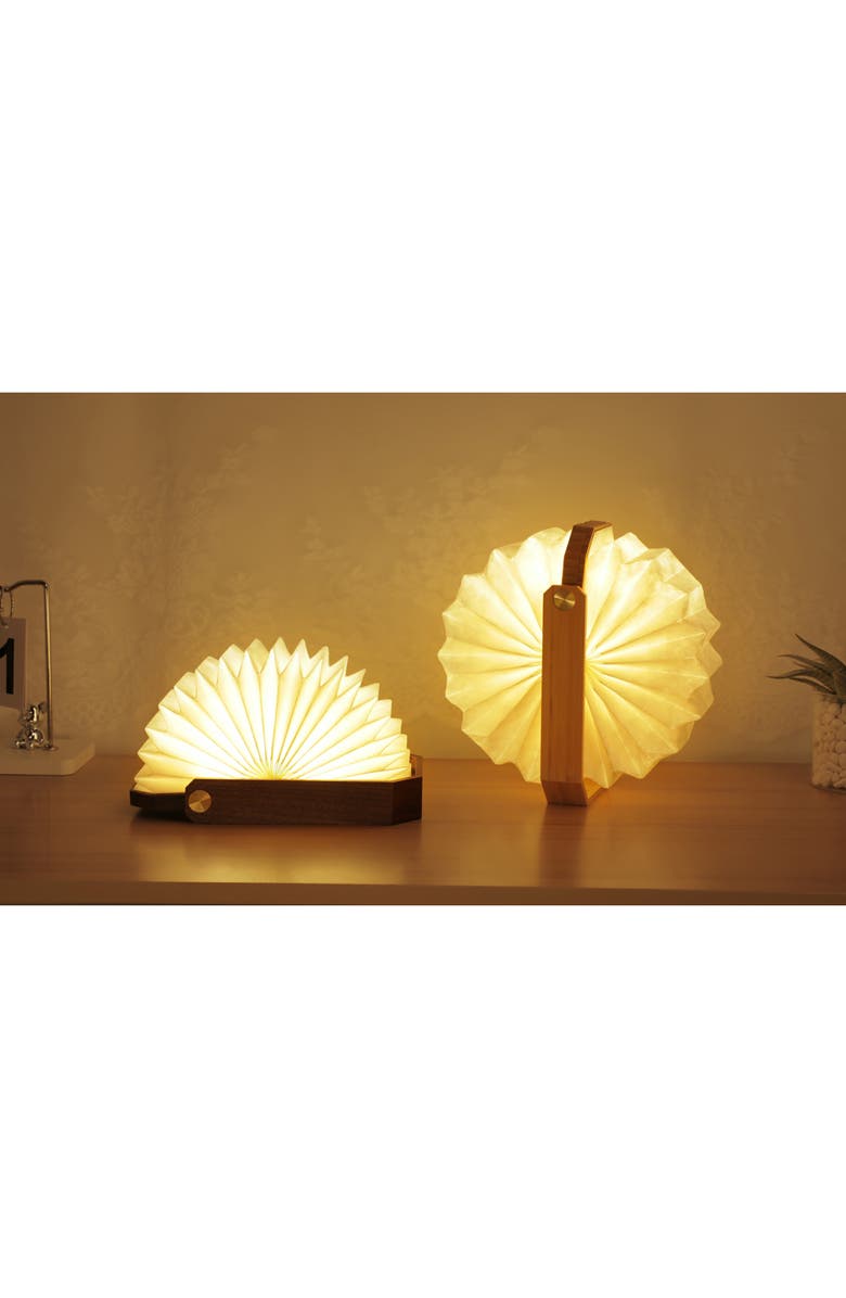 GINGKO Smart Origami Lamp, Alternate, color, Brown/ Ivory