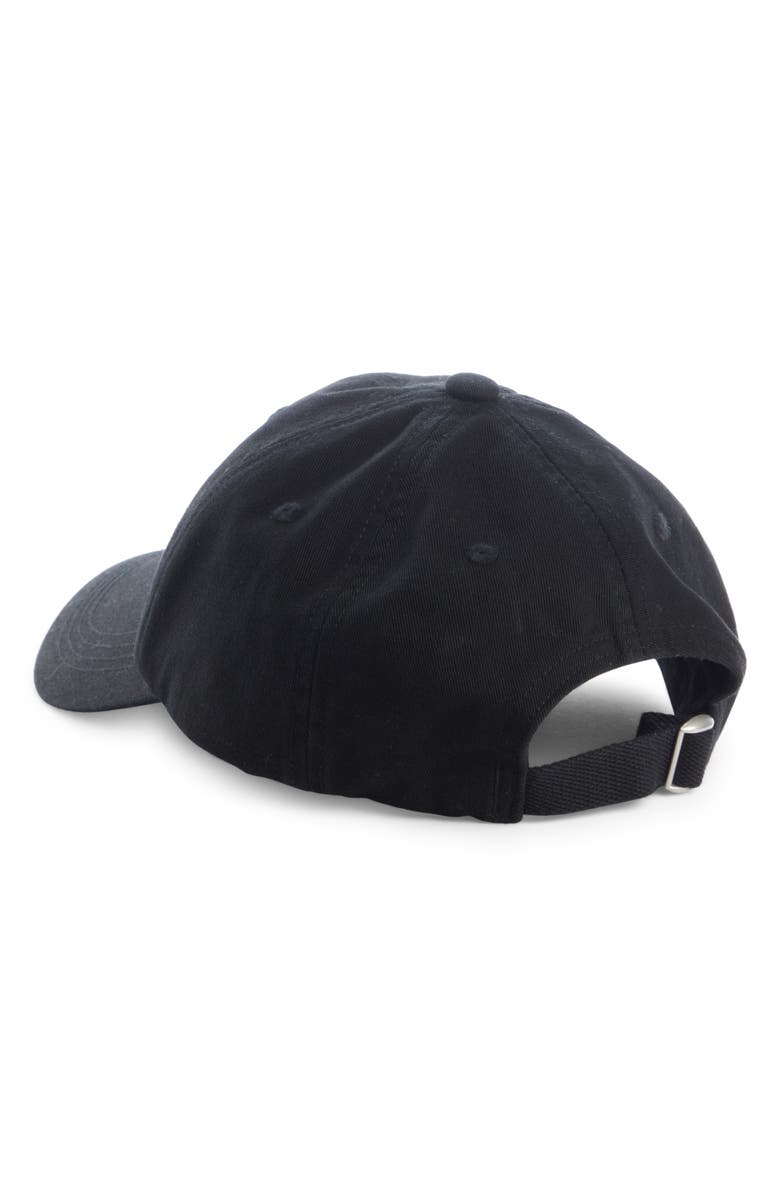 Acne Studios Carliy Logo Cotton Twill Baseball Cap, Alternate, color, 