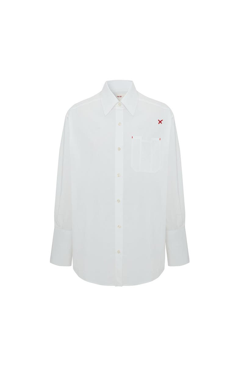 PCFG Cotton Oversized Shirt, Main, color, White