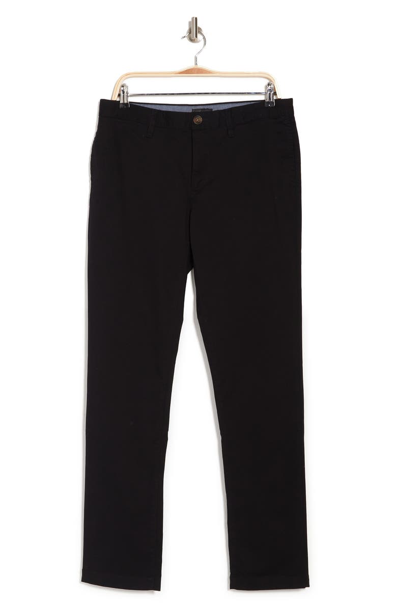 14th & Union The Wallin Stretch Twill Trim Fit Chino Pants - 30-34" Inseam, Alternate, color, Black