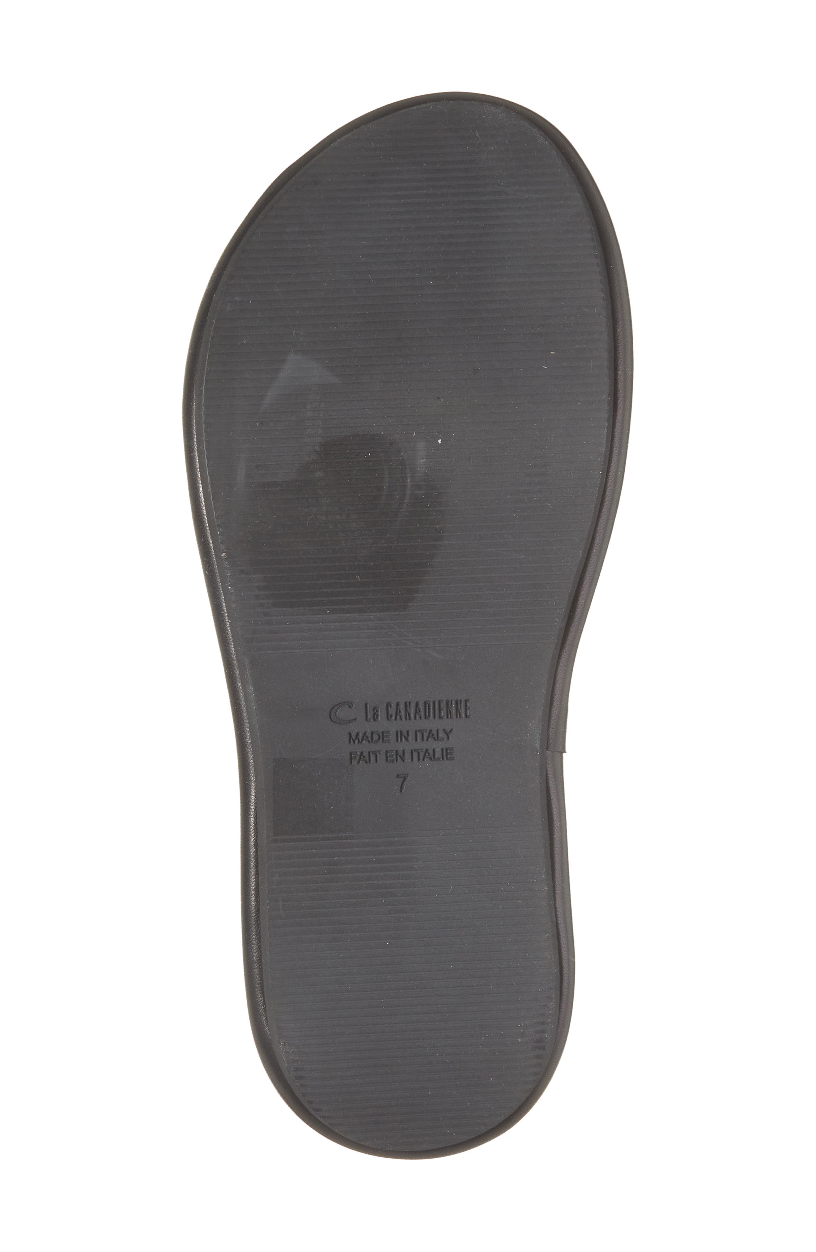 La Canadienne Gillie Platform Flip Flop, Alternate, color, Black