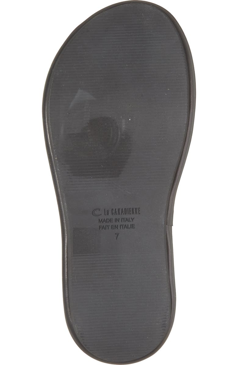 La Canadienne Gillie Platform Flip Flop, Alternate, color, Black