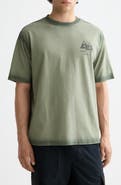 Scotch & Soda Loose Fit Garment Dyed Cotton Graphic T-Shirt