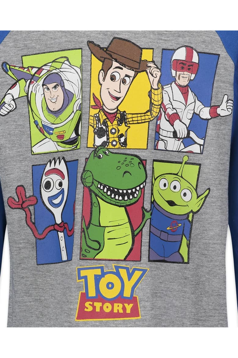 Toy Story 2-Piece Long Sleeve T-Shirts, Alternate, color, Toy Story Red Grey