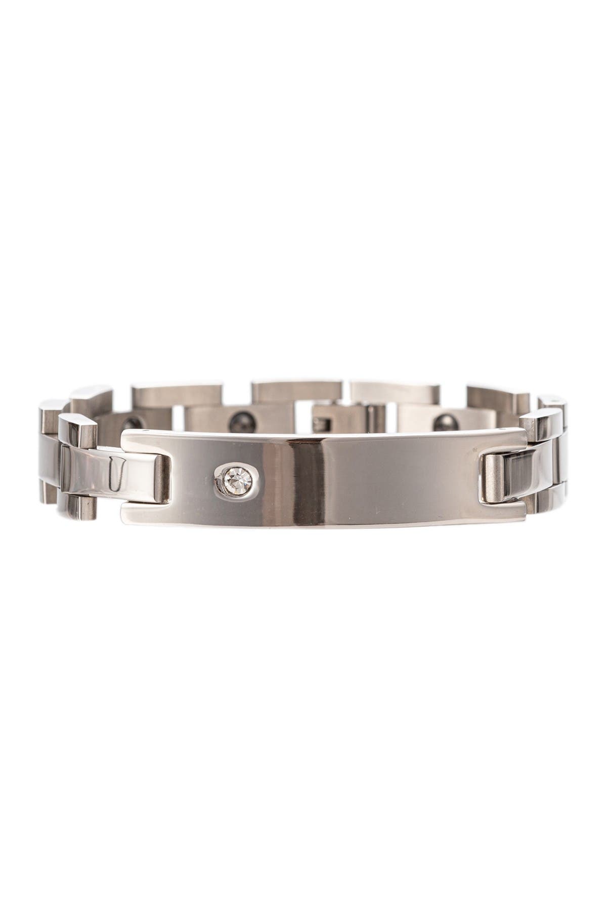 EYE CANDY LOS ANGELES Cameron Titanium Chain link Bracelet