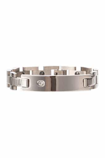 EYE CANDY LOS ANGELES Cameron Titanium Chain link Bracelet