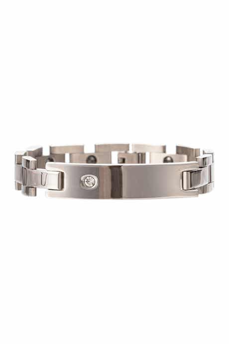 EYE CANDY LOS ANGELES Cameron Titanium Chain link Bracelet