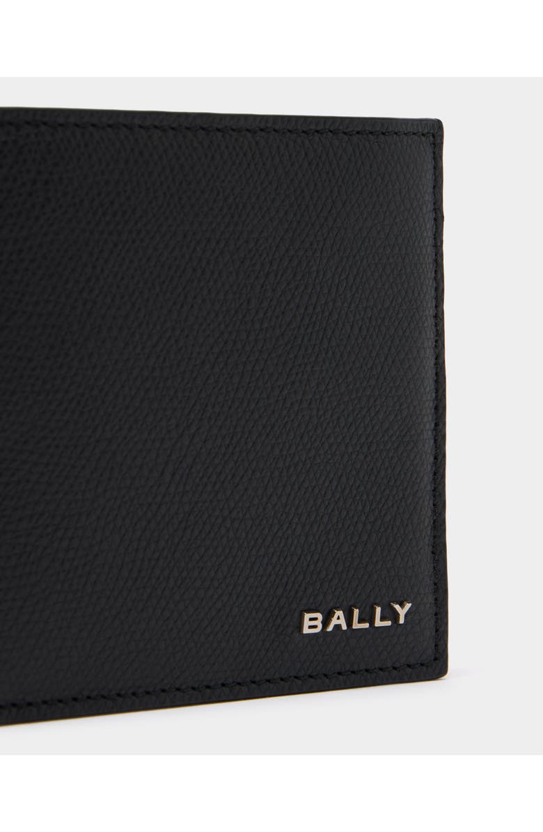 Bally Essential Wallet in Grained Leather, Alternate, color, Black+Palladio