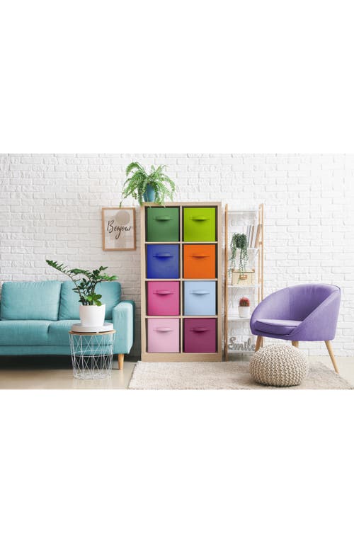 Sorbus 8-pack Foldable Storage Cube Bins In Deep Pastel