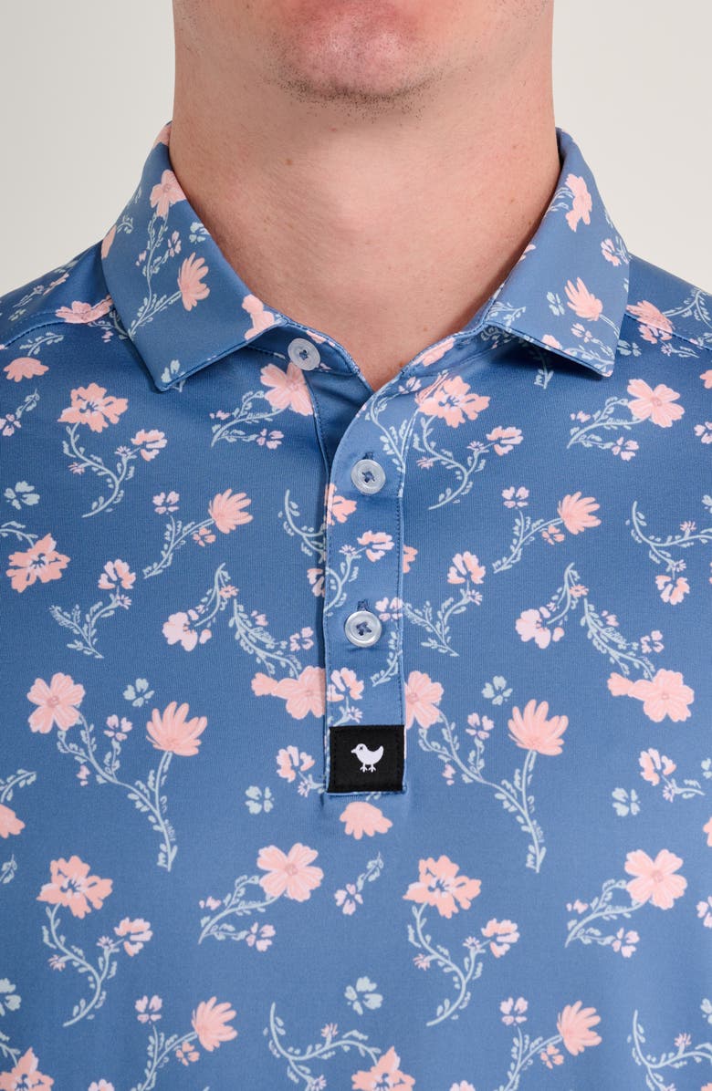 Bad Birdie Core Bad Paisley Floral Performance Golf Polo, Alternate, color, 