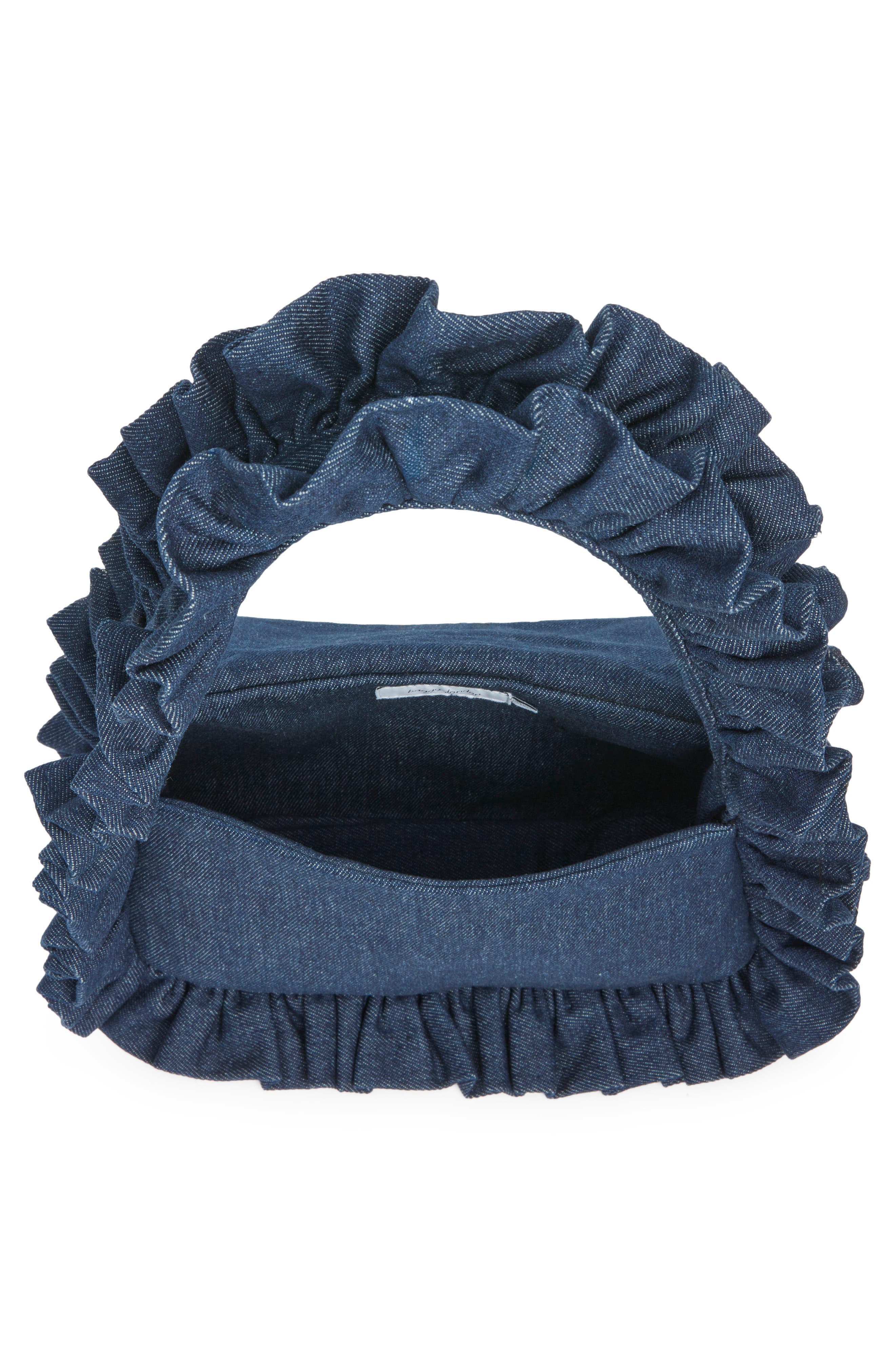 Baggy London Baguette Flap Denim Shoulder Bag, Alternate, color, Denim