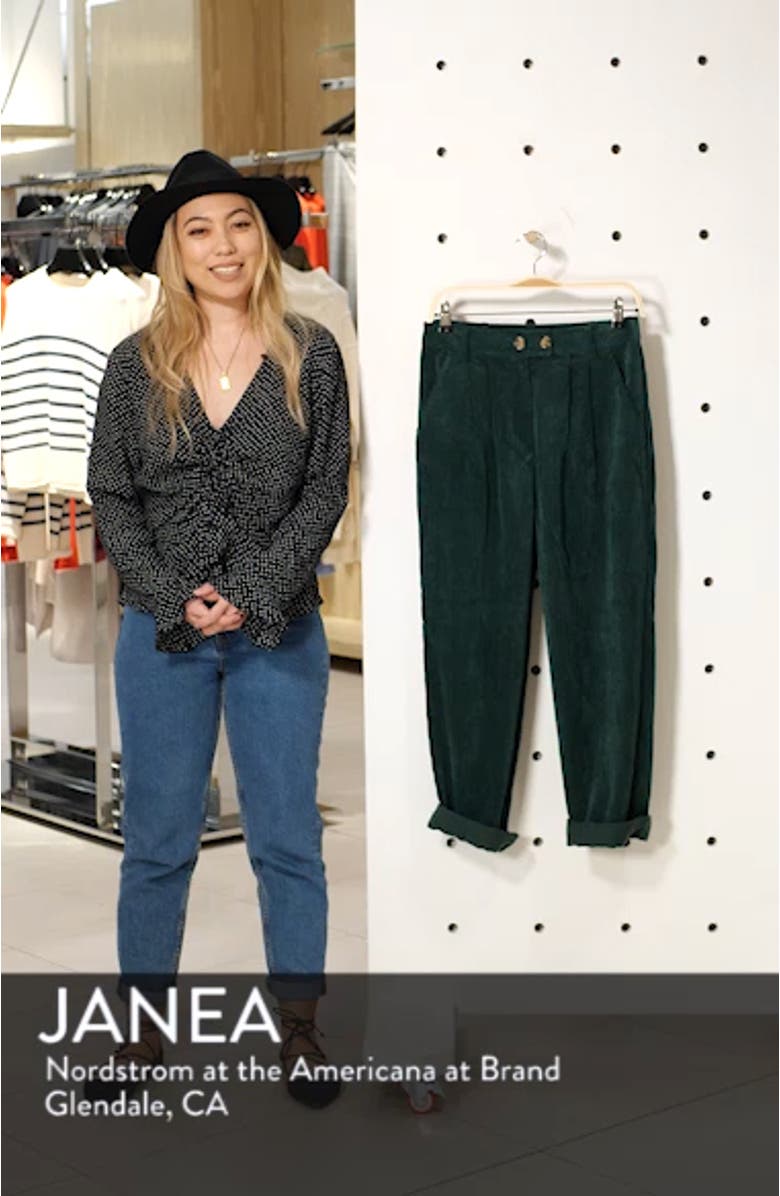 Corduroy Peg Trousers, sales video thumbnail