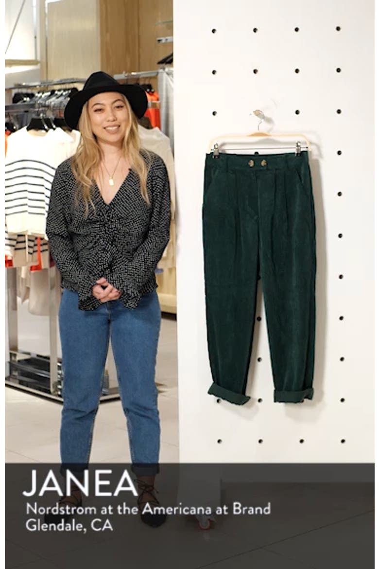 Corduroy Peg Trousers video