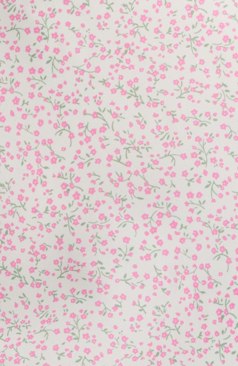 All in Favor Floral A-Line Miniskirt, Alternate, color, Cream Pink