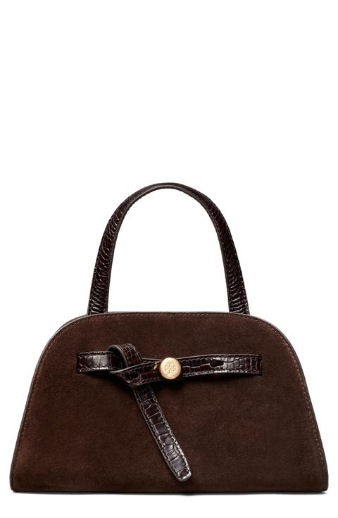Small Romy Suede Bauletto