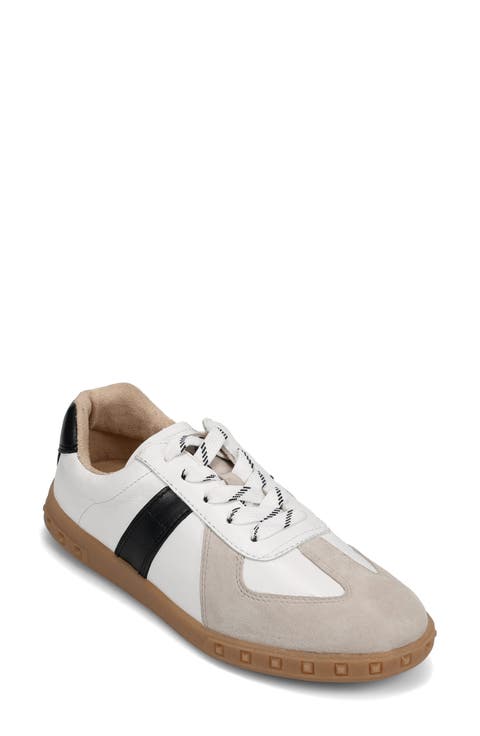 Penny Mixed Media Low Top Sneaker (Women)