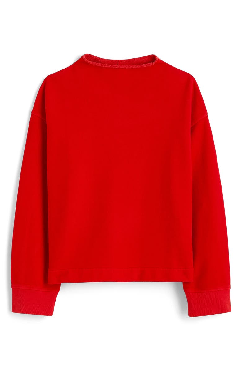 Madewell Funnel Neck Long Sleeve Sweatshirt, Alternate, color, 