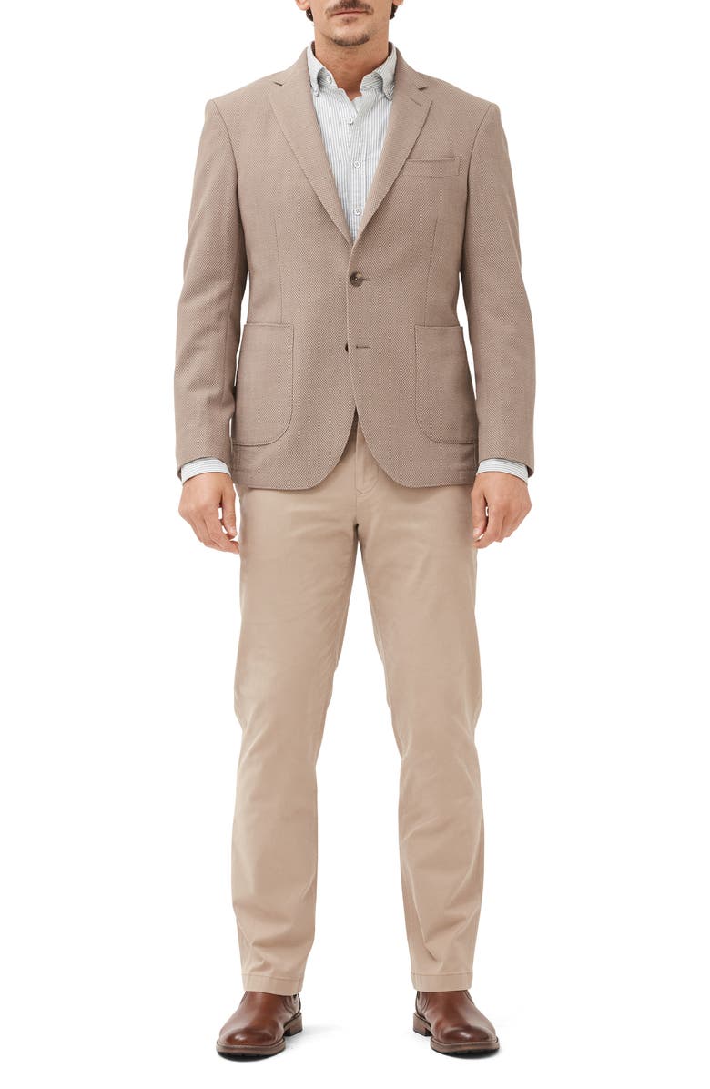 Rodd & Gunn West Cape Regular Stretch Flat Front Pants, Alternate, color, Sepia