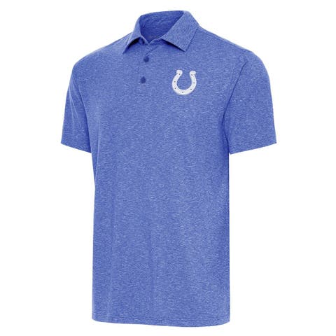 Men's Antigua  Heather Royal Indianapolis Colts Par Polo