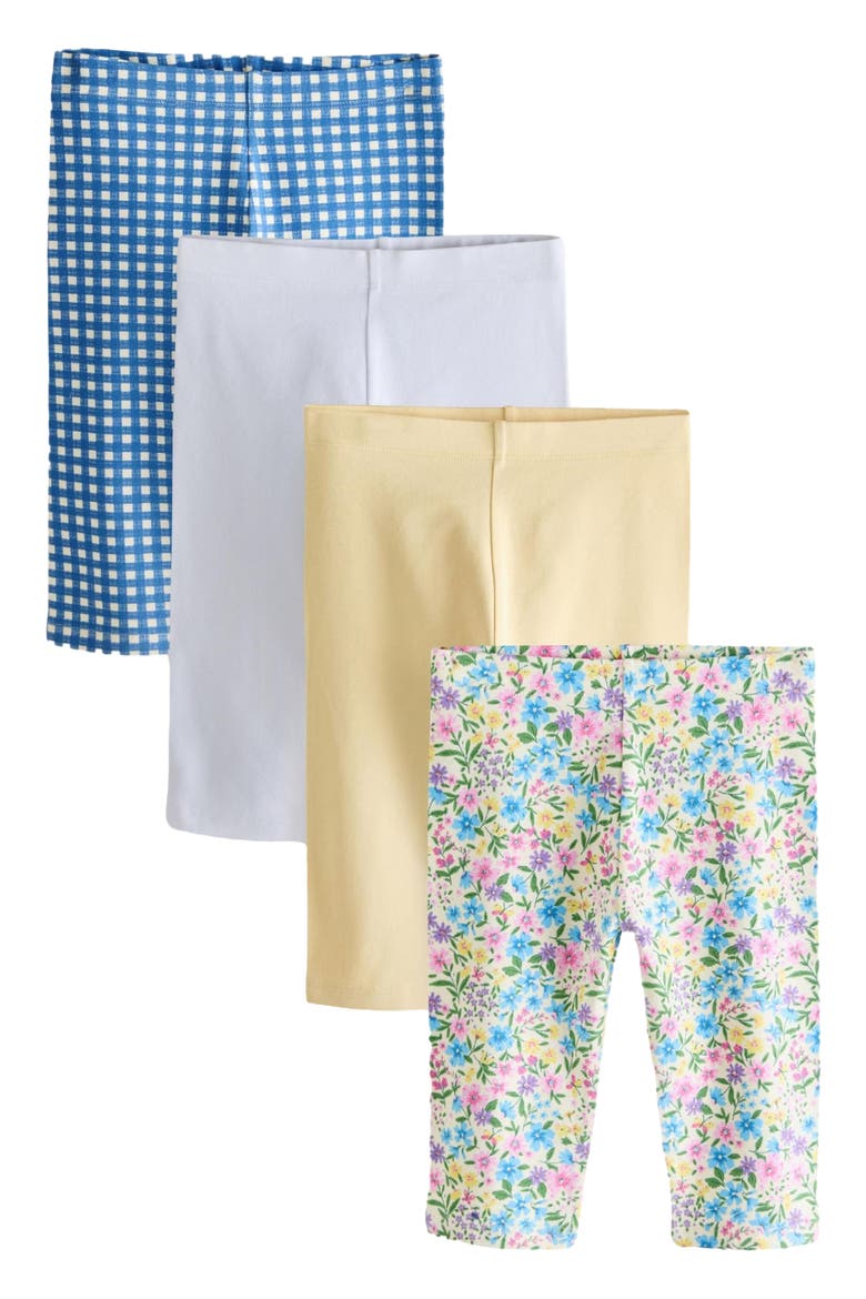 Kids' 4-Pack Cropped Leggings, Main, color, YELLOW