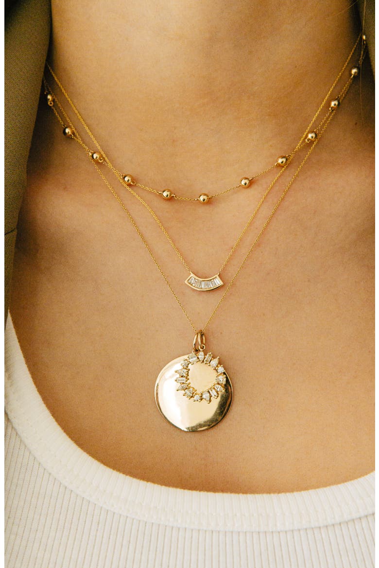 Sadie Diamond Pendant Necklace, Alternate, color, YELLOW GOLD