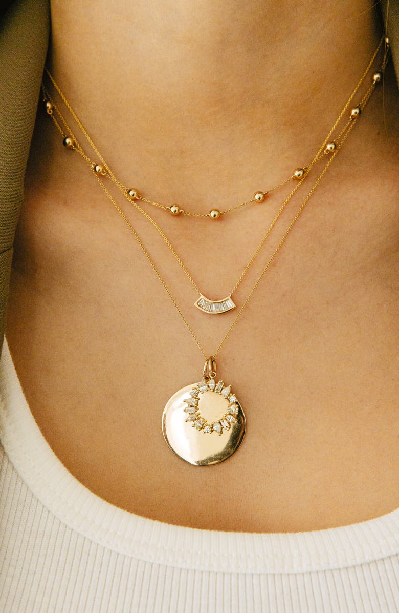 Dana Rebecca Designs Sadie Diamond Pendant Necklace, Alternate, color, Yellow Gold