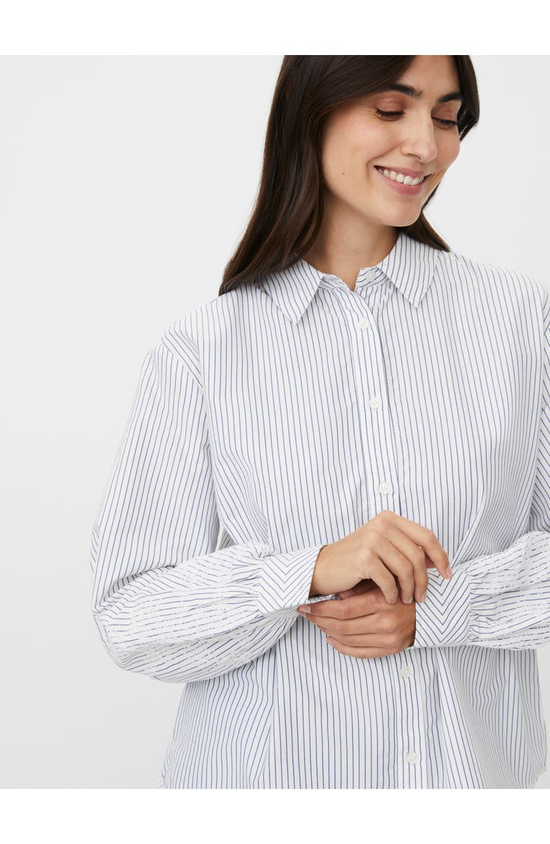 Masai Copenhagen MaIsavora Striped Shirt, Alternate, color, Jet Stream