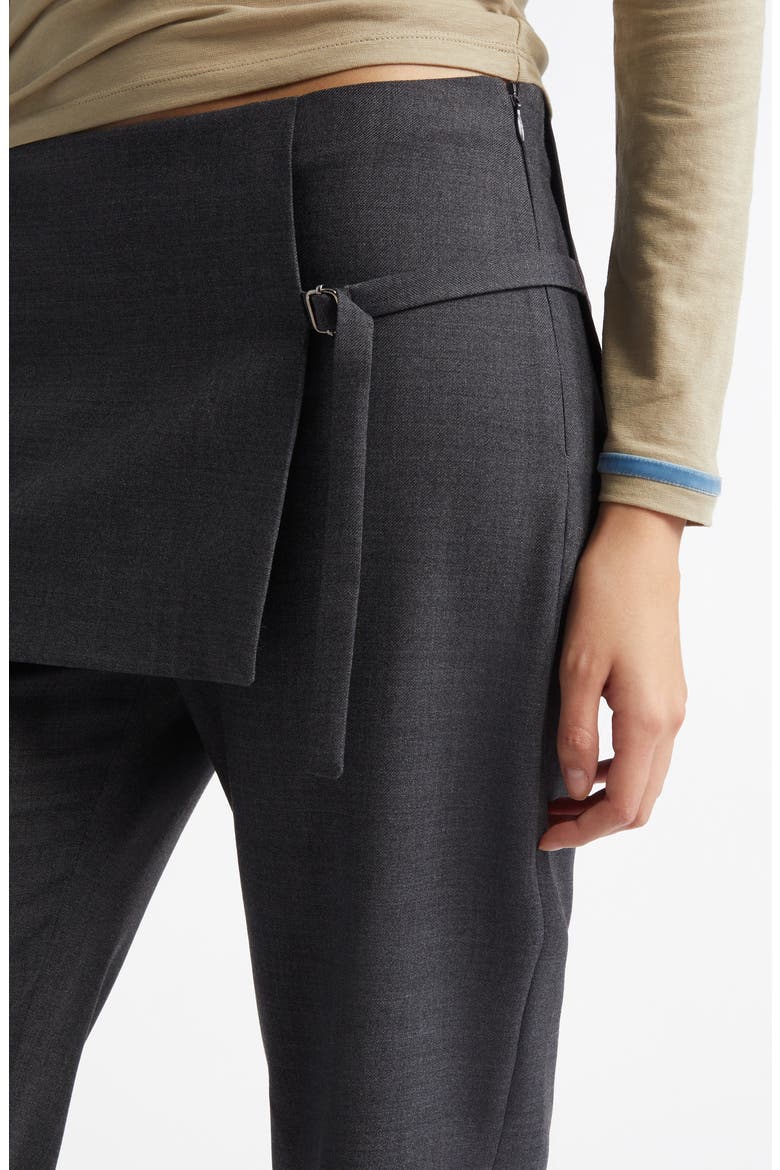 Archive Layered Wool Blend Trousers, Alternate, color, GREY