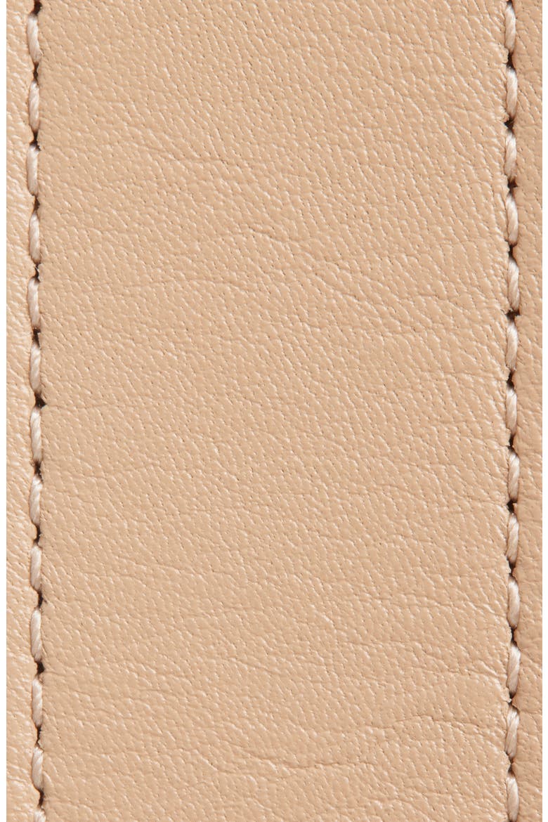 VLOGO Signature Leather Belt, Alternate, color, ROSE SAND