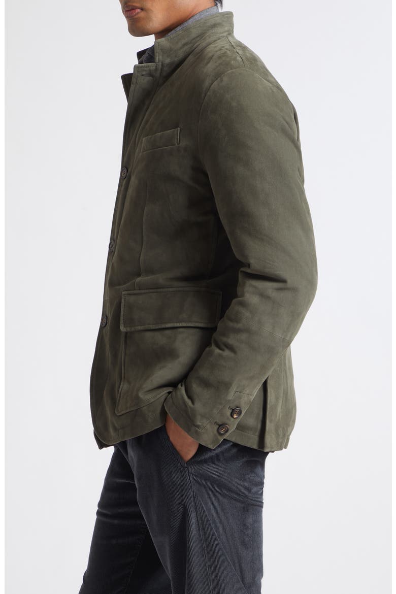 Suede Jacket, Alternate, color, 80 GREEN