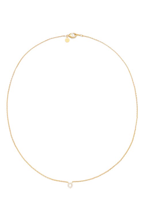 Petit Moments Call Me By Your Name Initial Pendant Necklace In Gold - O