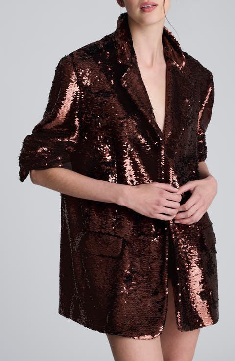 Sequin Wrap Jacket