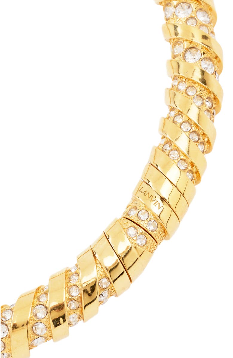 Lanvin Rhinestone Melodie Choker Necklace, Alternate, color, Gold/Crystal