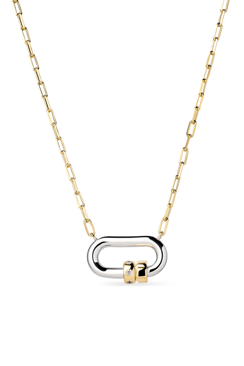 Cyrus Pendant Necklace, Main, color, GOLD / SILVER