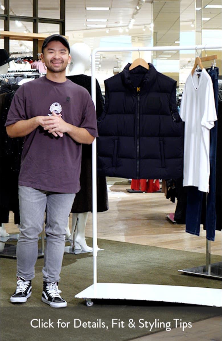 King Reversible Down Puffer Vest, sales video thumbnail