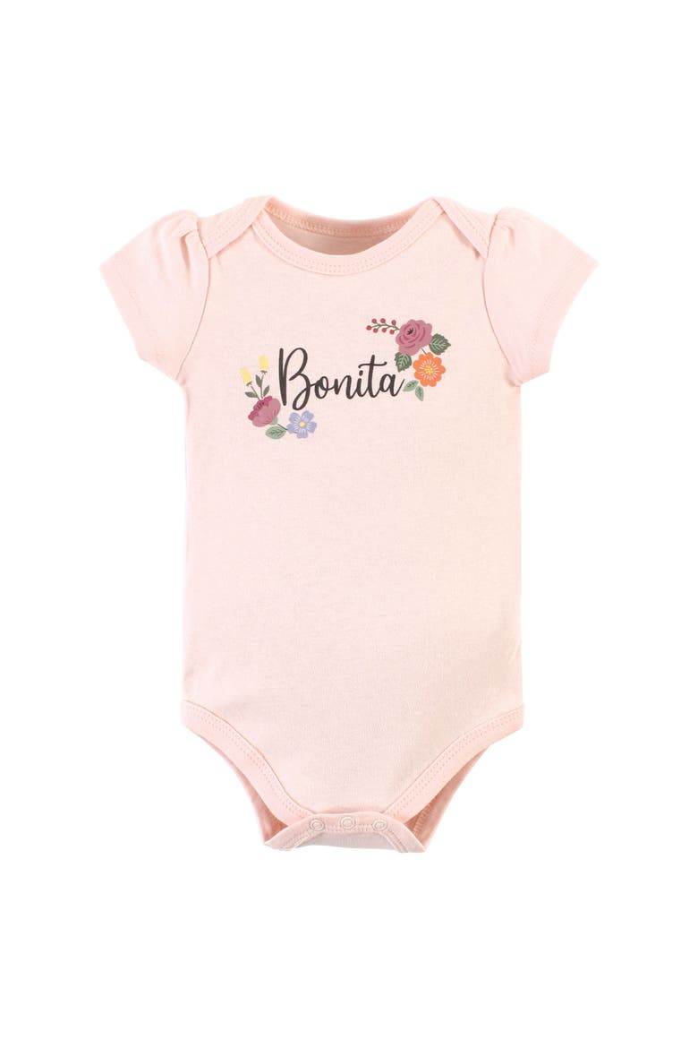Soft Cotton Collection Bodysuit, Pants, and Footwear Collection, Alternate, color, Bonita Short Sleeve