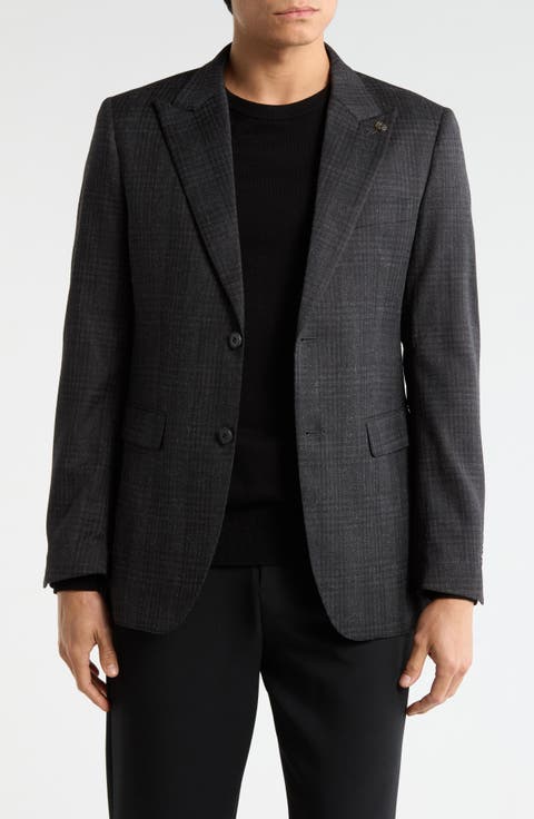 Slim Fit Solid Stretch Sport Coat