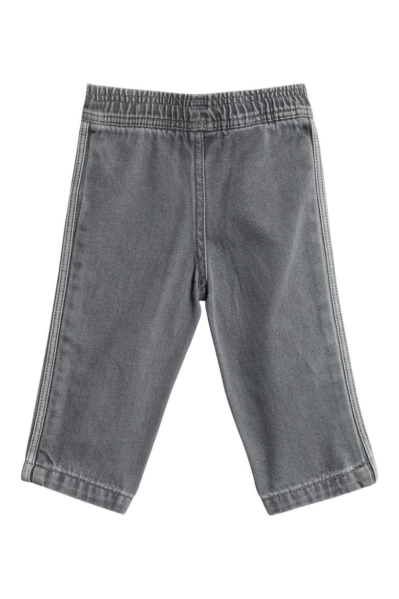 Kids' Denim Crew Set, Alternate, color, BLACK