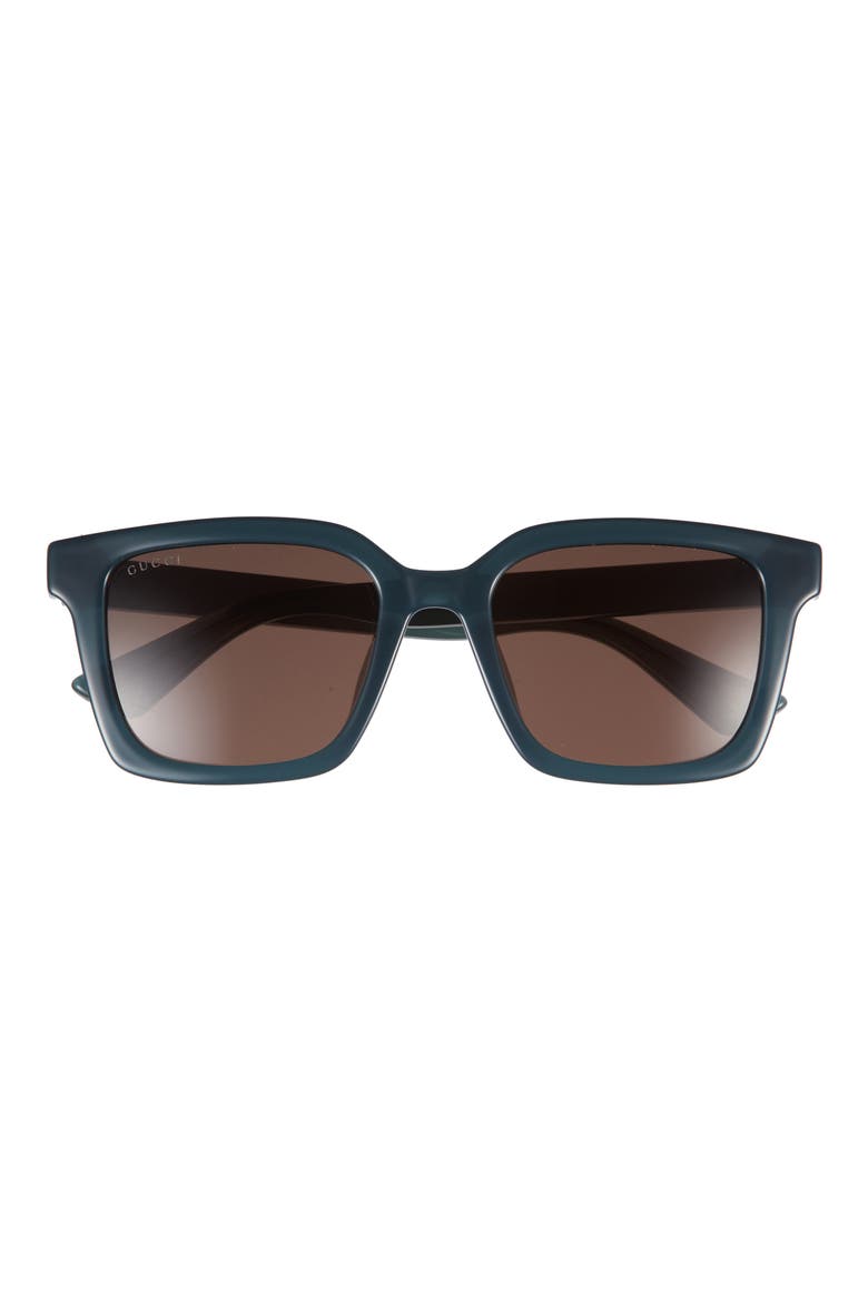54mm Square Sunglasses, Main, color, BLUE BLUE BROWN