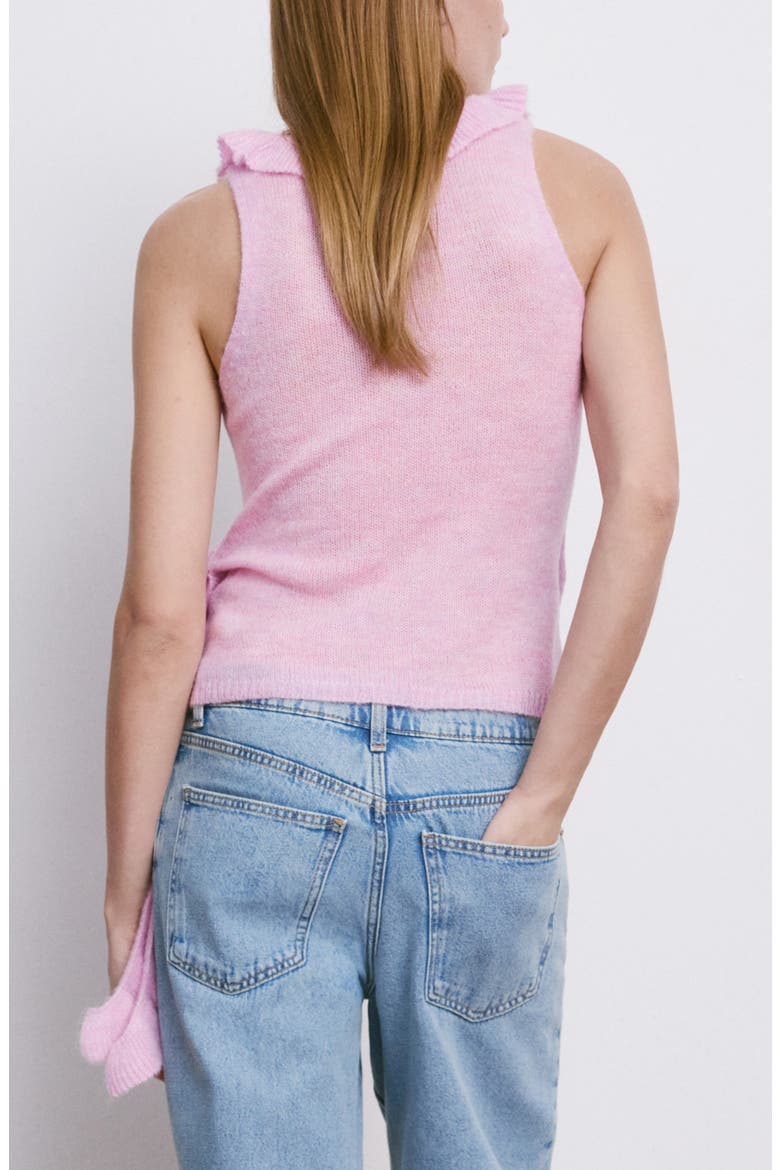 Ruffle Knit Top, Alternate, color, PINK