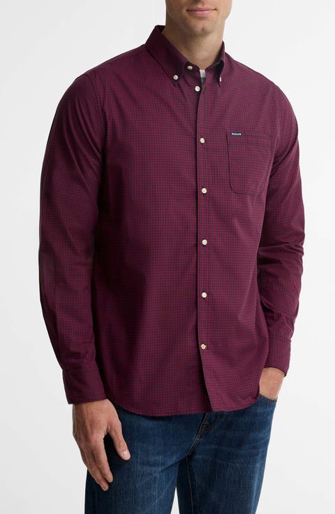 Harbourwall Tailored Gingham Button-Down Shirt