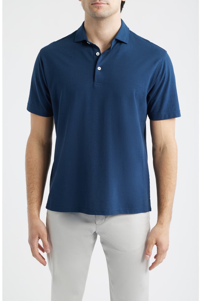 Cool Cotton Polo, Main, color, NAVY
