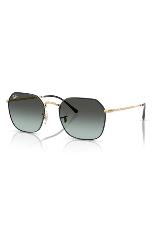 Ray Ban Jim Sunglasses Arista Frame Blue Lenses 55-20 In Black Blue