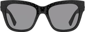 Kurt Geiger NWT Black Frame Cat Eye Sunglasses with Dark Gray Lenses & Case Kurt Geiger London KGL1004 Cat Eye Sunglasses | Nordstromrack main image 2