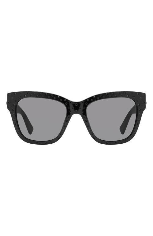 Kurt Geiger London 52mm Cat Eye Sunglasses In Black