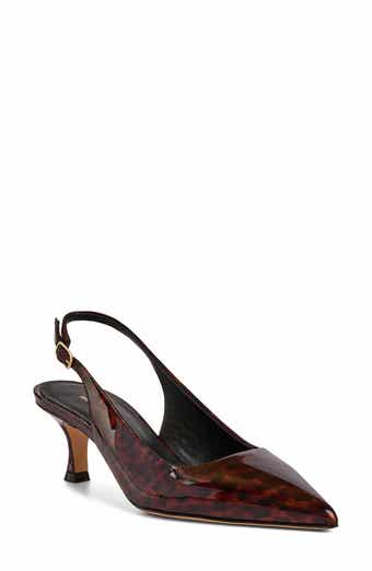 Palerma Pointed Toe Kitten Heel Slingback Pump